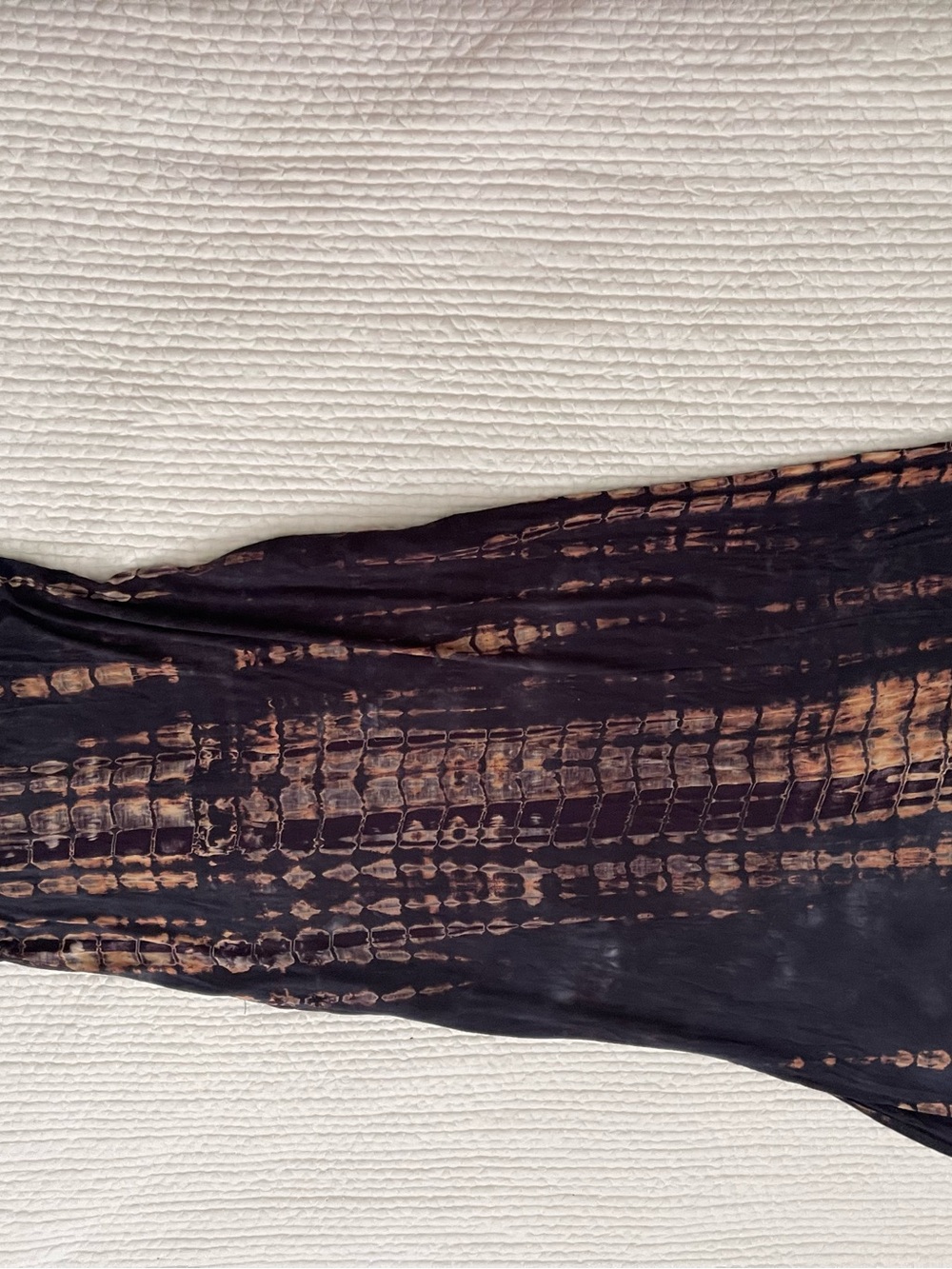 Brown and Black Tie-Dye Maxi sleeveless soft  dress
